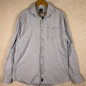 Johnnie-O Santa Monica Mens Large Plaid Button Down Long Sleeve Shirt‎